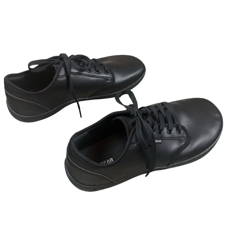 HOBIBEAR Barefoot Shoes Mens 45 11 Black Minimalist Wide Toe Box Lace Up